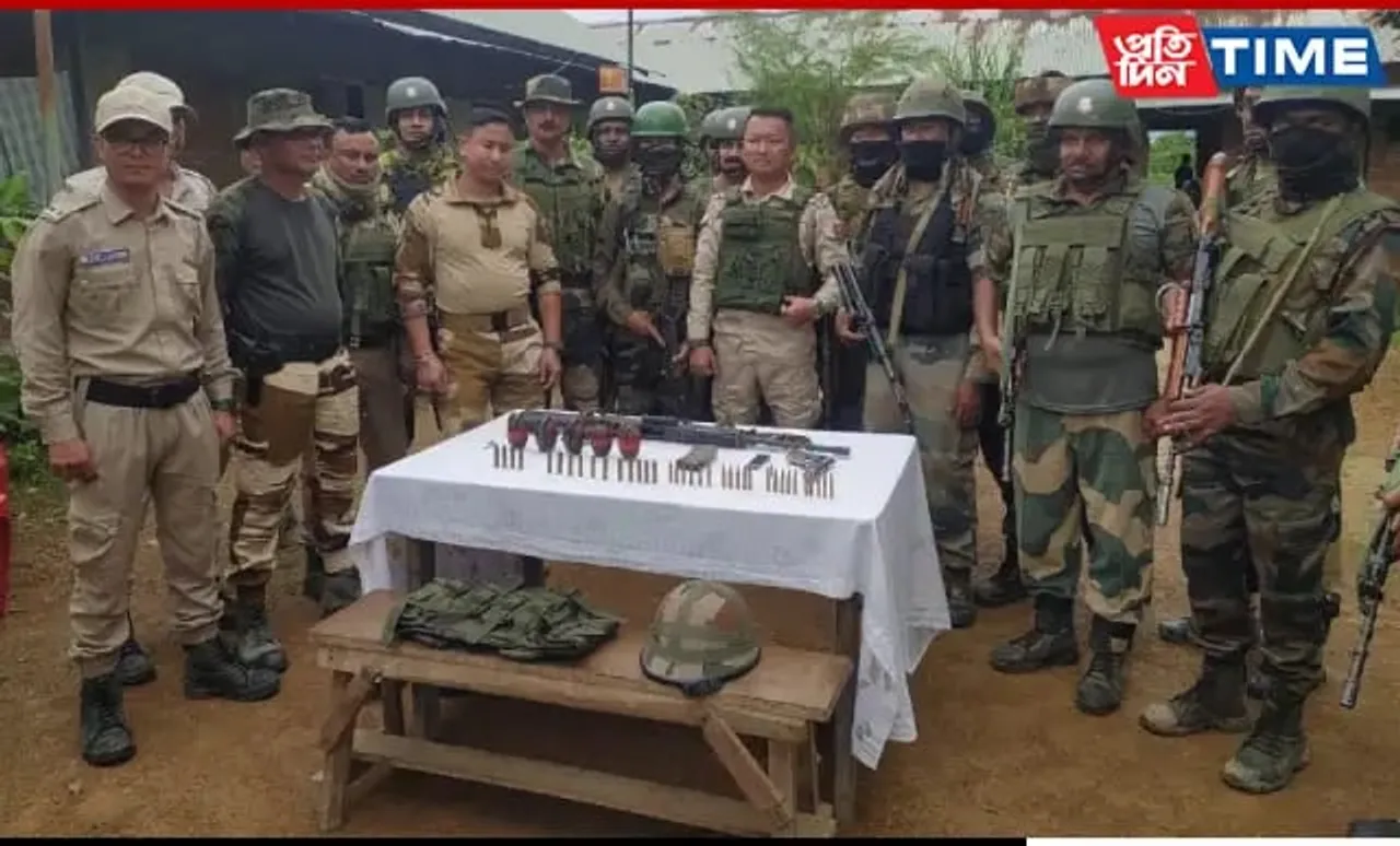 Major Arms Cache Recovered by Security Forces in Manipur